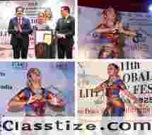 Kuchipudi Dance Recital by Drisha Trehan Mesmerizes Audience at 11th Global Literary Festival Noida 2025