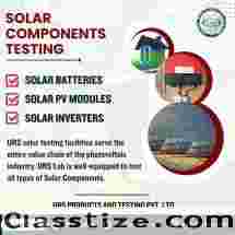 Top Solar Components Testing labs in India