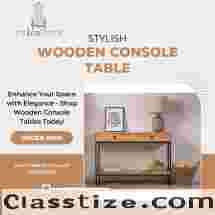 Stylish Wooden Console Table – Elevate Your Home Décor