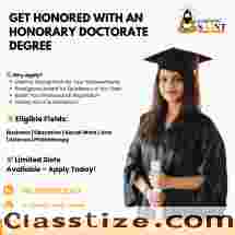 Get Honored with an Honorary Doctorate Degree – Apply Now!