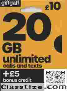 Free giffgaff UK SIM card - no contract required! Free worldwide shopping