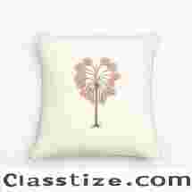 Shop Fig Block Printed Cotton Cushion Cover Online