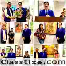 Sandeep Marwah Inaugurates Vibrant Group Show Celebrating Women Artists by Vimla Art Forum