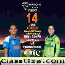 India Women vs Pakistan Women Live with Diamond Exchange 99 Login.