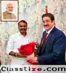 Sandeep Marwah Briefs Union Minister L. Murugan on ICMEI Initiatives and World Records of Marwah Studios