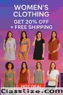 Women’s Clothing Sale in USA – Get 20% OFF + Free Shipping