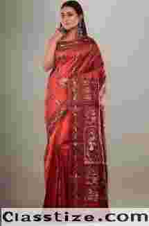 Handcrafted Swarnachari Baluchari Sarees of Bishnupur