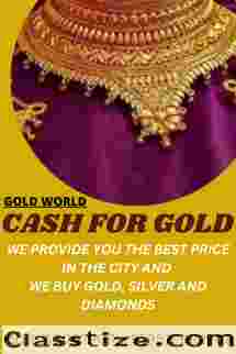 If you want instant cash for your old gold than sell your gold to the GOLDWORLD.