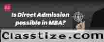 Is direct admission possible in MBA?