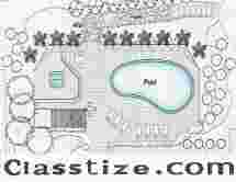 Pool Site Plan – Omland & Osterkorn