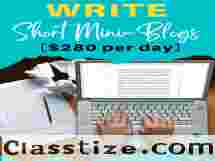  Write Blog Posts - $35 an Hour 