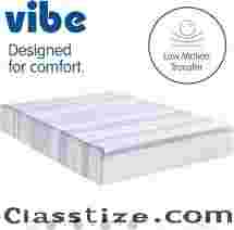 Vibe Gel Memory Foam Mattress, 12-Inch CertiPUR-US Certified Bed-in-a-Box, King, White