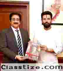 Dr. Sandeep Marwah Meets Union Minister Chirag Paswan