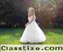 Ivory Rustic Flower Girl Dress