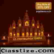 Buy 12 Jyotirlinga Temple 3D LED Wooden Model