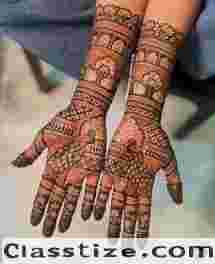 Wedding ready looks crafted by the top mehndi artists in Gurgaon for brides