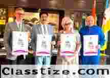 Poster of 19th Global Film Festival Noida 2026 Launched by Russian Delegation at Marwah Studios