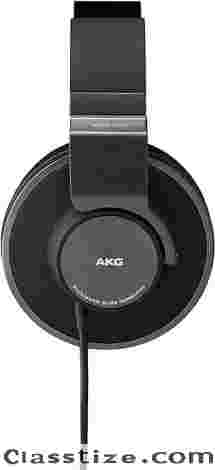 AKG Pro Audio K553 MKII Over-Ear, Closed-Back, Foldable Studio Headphones,Black