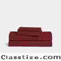 Burgundy bed sheets