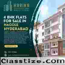 4 BHK flats for sale in Nagole, Hyderabad | Harika Constructions and Developers