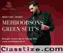 Where is the best place to buy green suits for men?