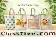 Durable Cotton Bags for Grocery, Travel and Storage
