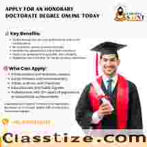 Apply for an Honorary Doctorate Degree Online Today