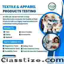 Textiles and Garments Product Testing Lab Near Surat
