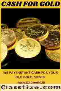 If you want instant cash for your old gold than sell your gold to the GOLDWORLD.