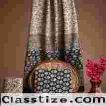 Buy New Black Pigment Bagru Hand Block Cotton Suit With Cotton Dupatta Online