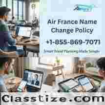 Air France Name Change | Call +1-855-869-7071