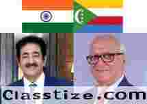 Dr. Sandeep Marwah Congratulates Hon. Consul General of Comoros on Independence Day
