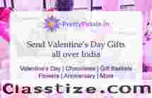 Send Love with Valentine's Day Flowers to India from PrettyPetals.in