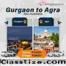 Gurgaon to Agra Taxi with Guruji Travels Pvt Ltd