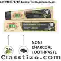 Apollo Noni Activated Charcoal Teeth Whitening With Noni Extract Aloevera & Fresh Mint Toothpaste