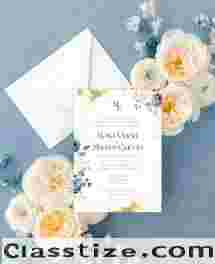 Single Sheet Wedding Invitations | Custom Wedding Cards Online