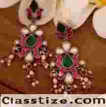 Buy Designer Pure Silver Earrings, Studs & Danglers Online at Best Price By MISSORI