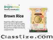 Unpolished Brown Rice 30kg Pack for Bulk Use