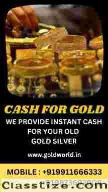 If you want instant cash for your old gold than sell your gold to the GOLDWORLD.