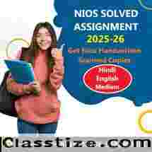 Nios Home Science 321 Handwritten Scan assignment 2025