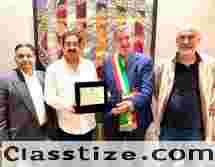 Dr. Sandeep Marwah Receives Prestigious International Honour in Milan for 13 World Records