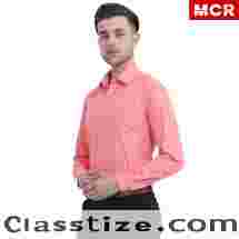 Peach Colour Shirt Mens | MCR Shopping