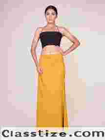 Yellow Petticoat for Saree