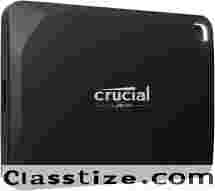 Crucial X10 Pro 4TB Portable SSD - Up to 2100MB/s Read, 2000MB/s Write - Water and dust Resistant