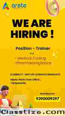 We are hiring for trainer 