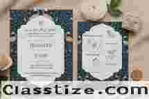 Single Sheet Wedding Invitations | Custom Wedding Cards Online