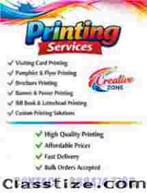 Creative Zone | Pamphlet & Flyer Printing | High Quality Printing | Call Now | 439