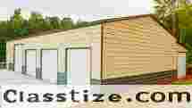 30x60x12 Vertical Garage with Lean-To – Heavy-Duty Steel Building! 🔥