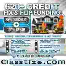 620+ CREDIT - INVESTOR FIX & FLIP FUNDING - To $2,000,000.00 – No Hard Credit Report Pull! 