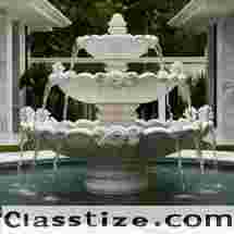 Luxury Stone Fountain for Gardens – Stone Sculpteur